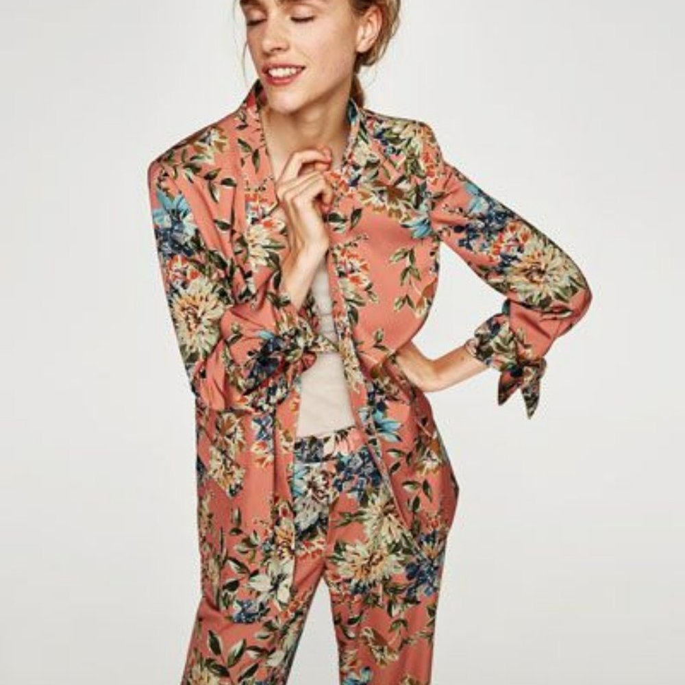Zara Floral Pantsuit